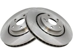 TRQ - Front Brake Rotor Set Of 2 - Vented - 5 Lug - 2011 - 2019 Toyota Sienna - BRA78215