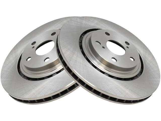 TRQ - Front Brake Rotor Set Of 2 - Vented - 5 Lug - 2011 - 2019 Toyota Sienna - BRA78215 1 TRQ - Front Brake Rotor Set Of 2 - Vented - 5 Lug - 2011 - 2019 Toyota Sienna - BRA78215