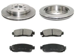 DuraGo - Rear Semi-Metallic Brake Pad And Rotor Kit - 2009 - 2017 Chevrolet Traverse - BK7113812