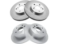 TRQ - Front And Rear Brake Rotor Set - 4 Piece - 2007 - 2011 Toyota Camry - BRA13540