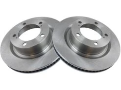 TRQ - Front Vented Brake Rotor Set Of 2 - 5 Lug - 2007 - 2020 Toyota Tundra - BRA77956