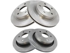 TRQ - Brake Rotor Kit (Set Of 4) - Front And Rear - 2002 - 2010 Dodge Ram 1500 - BRA13543