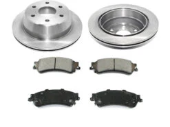 DuraGo - Rear Ceramic Brake Pads And Rotor Kit - 1999 - 2006 Chevrolet Silverado 1500 - BK7104026