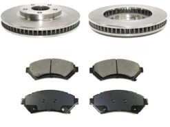 DuraGo - Front Ceramic Brake Pad And Rotor Kit - 2000 - 2005 Chevrolet Impala (Up To VIN 59143075) - BK7101926