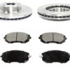 DuraGo - Front Ceramic Brake Pad And Rotor Kit - 2002 - 2010 Subaru Impreza - BK7056856