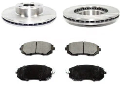 DuraGo - Front Ceramic Brake Pad And Rotor Kit - 2002 - 2010 Subaru Impreza - BK7056856