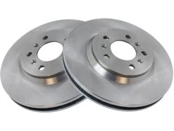 TRQ - Front Brake Rotor Set Of 2 - Vented - 5-Lug - 2006 - 2013 Chevrolet Impala - BRA75322