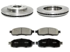 DuraGo - Front Semi-Metallic Brake Pad And Rotor Kit - 2004 - 2008 Ford F-150 4WD (with 6 Lug Wheels) - BK7096112