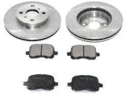 DuraGo - Front Brake Pad And Rotor Kit - 1998 - 2002 Toyota Corolla - BK7043126