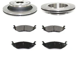 DuraGo - Rear Ceramic Brake Pads And Rotor Kit - 2002 - 2010 Dodge Ram 1500 - BK7085416