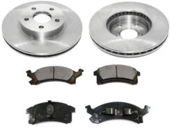 DuraGo - Front Semi-Metallic Brake Pads And Rotor Kit - 1992 - 2005 Chevrolet Cavalier - BK7036922