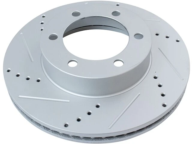 TRQ - Front Cross Drilled And Slotted Brake Rotor - Set Of 2 - 2001 - 2007 Toyota Sequoia - BRA74672 1 TRQ - Front Cross Drilled And Slotted Brake Rotor - Set Of 2 - 2001 - 2007 Toyota Sequoia - BRA74672
