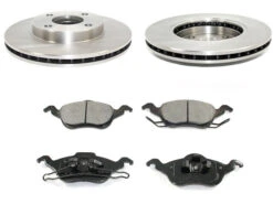 DuraGo - Front Ceramic Brake Pad And Rotor Kit - 2000 - 2004 Ford Focus - BK7093516