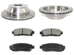 DuraGo - Rear Semi-Metallic Brake Pad And Rotor Kit - 2002 - 2009 Chevrolet Trailblazer - BK7104712