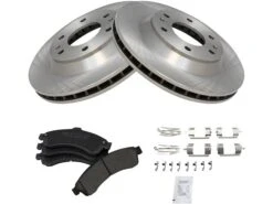 TRQ - Front Ceramic Brake Pad And Rotor Kit - 2002 - 2005 Chevrolet Trailblazer - BKA10779