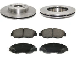 DuraGo - Front Ceramic Brake Pad And Rotor Kit - 2006 - 2011 Honda Civic - BK7062326
