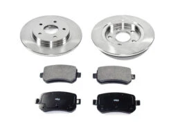 DuraGo - Rear Ceramic Brake Pads And Rotor Kit - 2008 - 2012 Dodge Grand Caravan (Up To 03/23/2012) - BK7121116