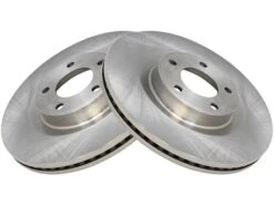 TRQ - Front Brake Rotor - Set Of 2 - Vented Rotors - 5 Lug - 2007 - 2014 Ford Edge AWD - BRA76782