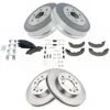 DIY Solutions - Rear Ceramic Brake Pads Rotor Shoe Drum Kit - 6 Lug - 2009 - 2013 Chevrolet Silverado 1500 - BFS03204