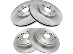 TRQ - Front And Rear Brake Rotor - Set Of 4 - 5 Lug - Vented Rotors - 2003 - 2008 Honda Pilot - BRA13684