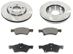 DuraGo - Front Brake Pad And Rotor Kit With Ceramic Brake Pads - 2001 - 2007 Chrysler Town And Country - BK7085236