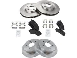 TRQ - Front And Rear Brake Pad And Rotor Kit - 2000 - 2005 Chevrolet Impala 5 Lug (Up To VIN 59143075) - BKA11235