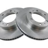 TRQ - Front Vented Brake Rotors - Set Of 2 - 6 Lug - 2005 - 2020 Toyota Tacoma - BRA75269