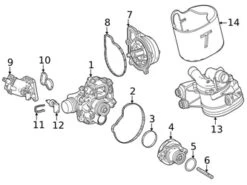 Genuine Mercedes 1392002201 Thermostat Housing - Mercedes