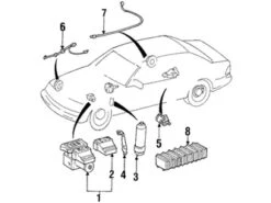 Genuine Mercedes 1405400817 ABS Wheel Speed Sensor; Rear Right - Mercedes