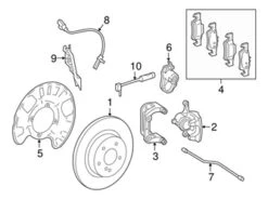 Genuine Mercedes 1669054102 ABS Wheel Speed Sensor; Rear Left/Right - Mercedes | 1665400317 1669052701