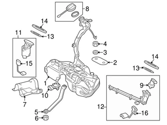 Genuine Mercedes 2044700694 Fuel Pump, Electric; Left - Mercedes 1 Genuine Mercedes 2044700694 Fuel Pump, Electric; Left - Mercedes