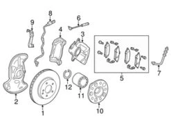 Genuine Mercedes 2074405510 ABS Wheel Speed Sensor; Left, Right, Front - Mercedes | 207440551064