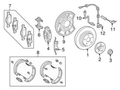 Genuine Mercedes 2079057801 ABS Wheel Speed Sensor; Rear - Mercedes