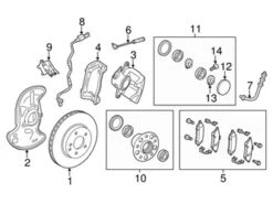 Genuine Mercedes 2079059502 ABS Wheel Speed Sensor; Front Left/Right - Mercedes | 2079057701