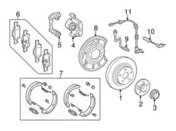 Genuine Mercedes 2079059602 ABS Wheel Speed Sensor; Rear Left/Right - Mercedes