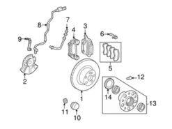 Genuine Mercedes 212540021764 ABS Wheel Speed Sensor; Front Right - Mercedes | 2125400217