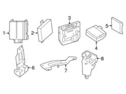 Genuine Mercedes 2165451840 Fuel Pump Driver Module Bracket - Mercedes