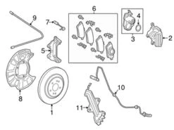 Genuine Mercedes 2179059600 ABS Wheel Speed Sensor; Rear Right - Mercedes
