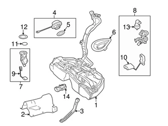 Genuine Mercedes 2184700594 Fuel Pump, Electric; Left - Mercedes 1 Genuine Mercedes 2184700594 Fuel Pump, Electric; Left - Mercedes