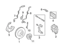 Genuine Mercedes 220540111764 ABS Wheel Speed Sensor; Front Left/Right - Mercedes | 2205401117