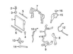 Genuine Mercedes 2215011525 Engine Coolant Overflow Hose - Mercedes