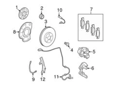 Genuine Mercedes 2215409810 ABS Wheel Speed Sensor; Rear - Mercedes