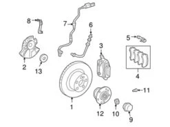 Genuine Mercedes 230540191764 ABS Wheel Speed Sensor; Front Right - Mercedes | 2305401317 2305401517 2305401917