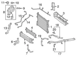 Genuine Mercedes 2425016558 Coolant Hose; Front