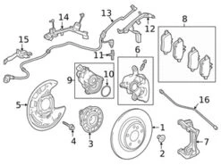 Genuine Mercedes 2479050100 ABS Wheel Speed Sensor; Rear Left/Right - Mercedes