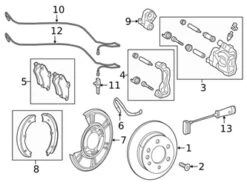 Genuine Mercedes 2479058600 ABS Wheel Speed Sensor; Rear Left/Right - Mercedes