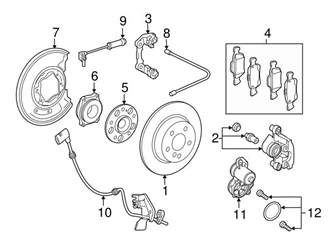 Genuine Mercedes 2539052400 ABS Wheel Speed Sensor; Rear Right - Mercedes 1 Genuine Mercedes 2539052400 ABS Wheel Speed Sensor; Rear Right - Mercedes
