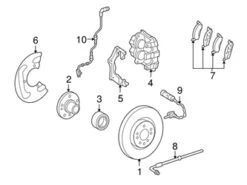 Genuine Mercedes 253905340064 ABS Wheel Speed Sensor; Front Right - Mercedes | 2059058704 2539053400