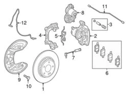 Genuine Mercedes 2909058300 ABS Wheel Speed Sensor; Rear Left/Right - Mercedes