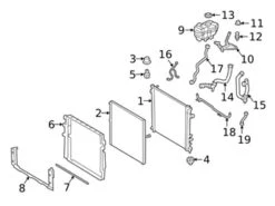 Genuine Mercedes 4635008300 Expansion Tank/Coolant Reservoir Hose - Mercedes